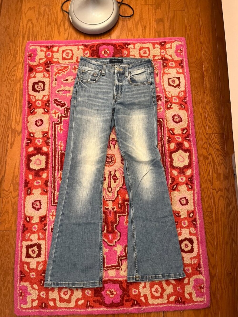 Aeropostale Dark Blue Wash High Rise Flare Denim Jeans